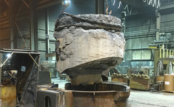 Induction/Ajax Refractory Lining Removal